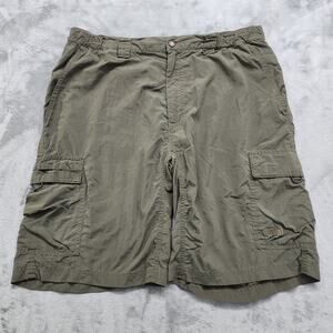 The North Face Shorts Mens L Green Stow Pocket Cargo Lightweight Nylon Hiking